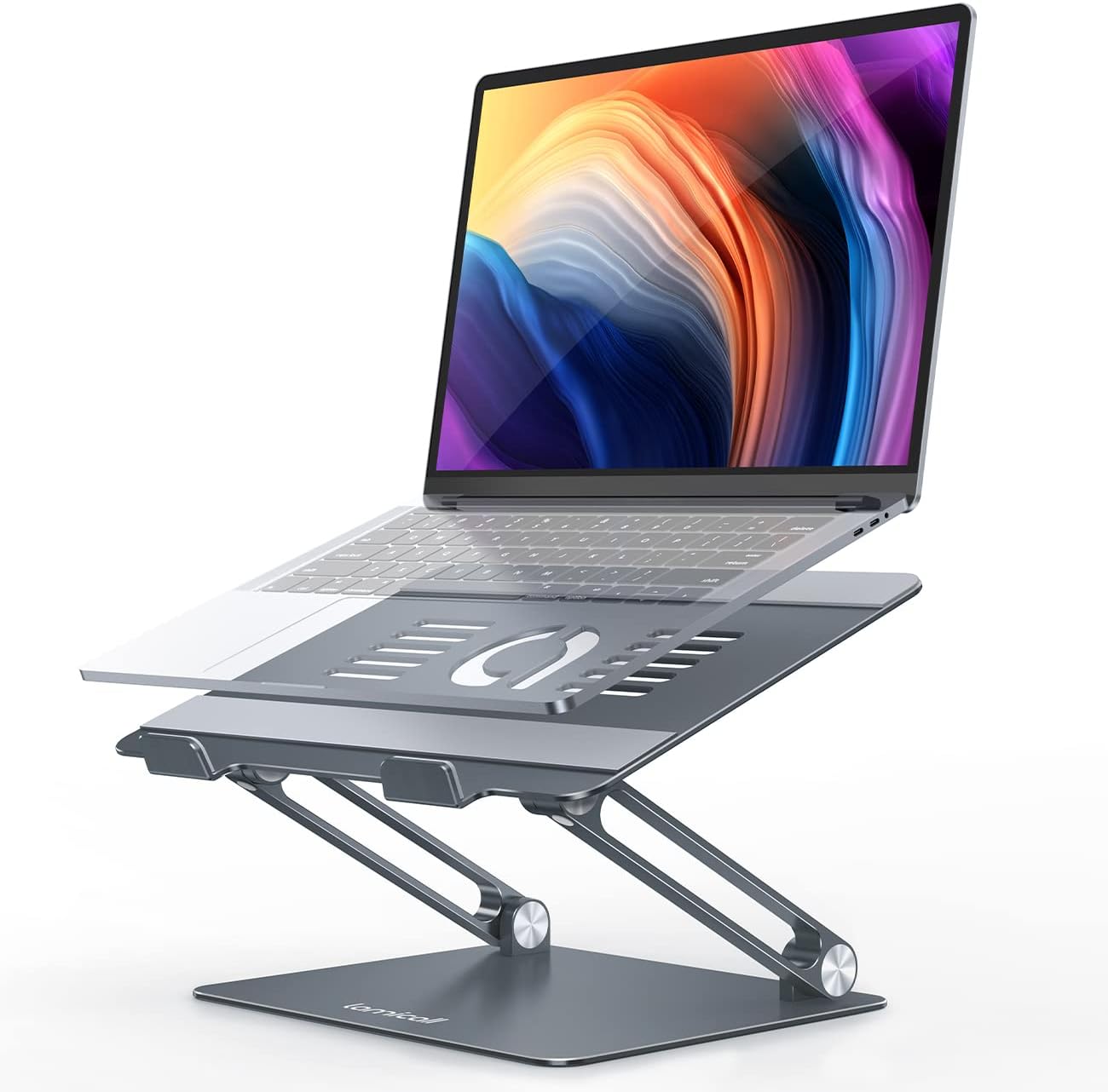 Adjustable Laptop Stand for Desk - Ergonomic Portable Riser