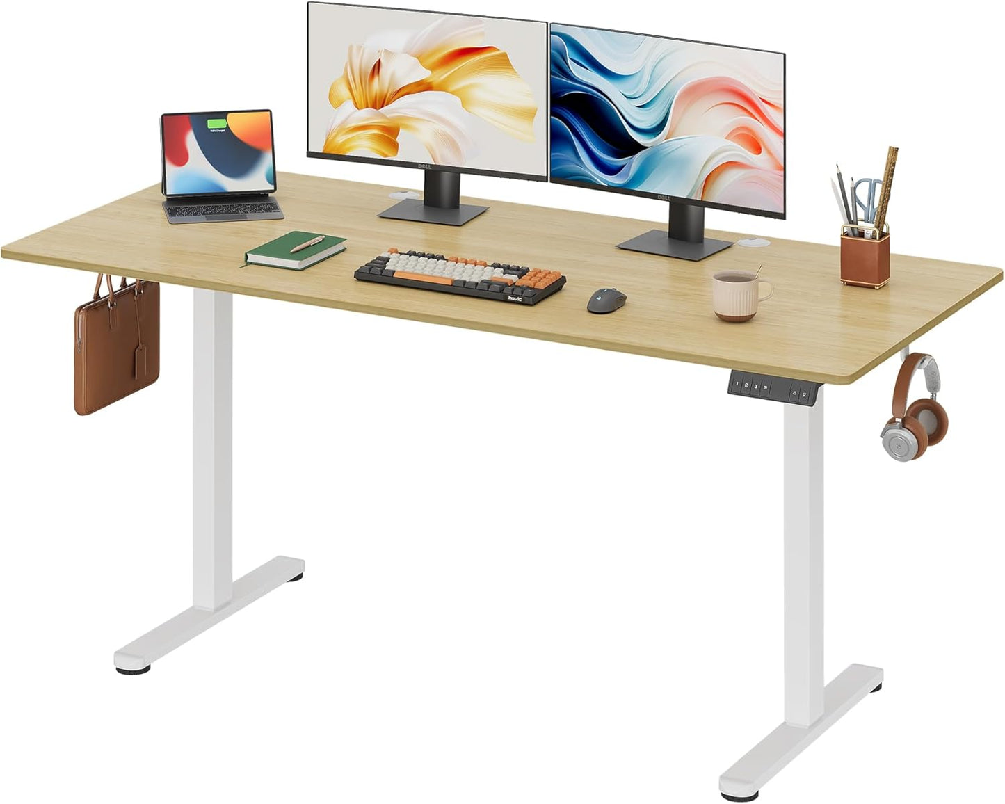 DEVAISE Electric Standing Desk - Height-Adjustable 63x28