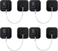 Refrigerator Lock 4 Pack - Heavy Duty Combination Fridge Locks (Black)