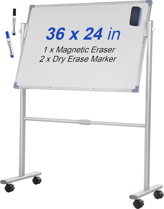 VEVOR Mobile Magnetic Whiteboard for Office, School, Home Use