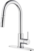 Tohlar Chrome Kitchen Faucet with Pull Down Sprayer - Health Focused