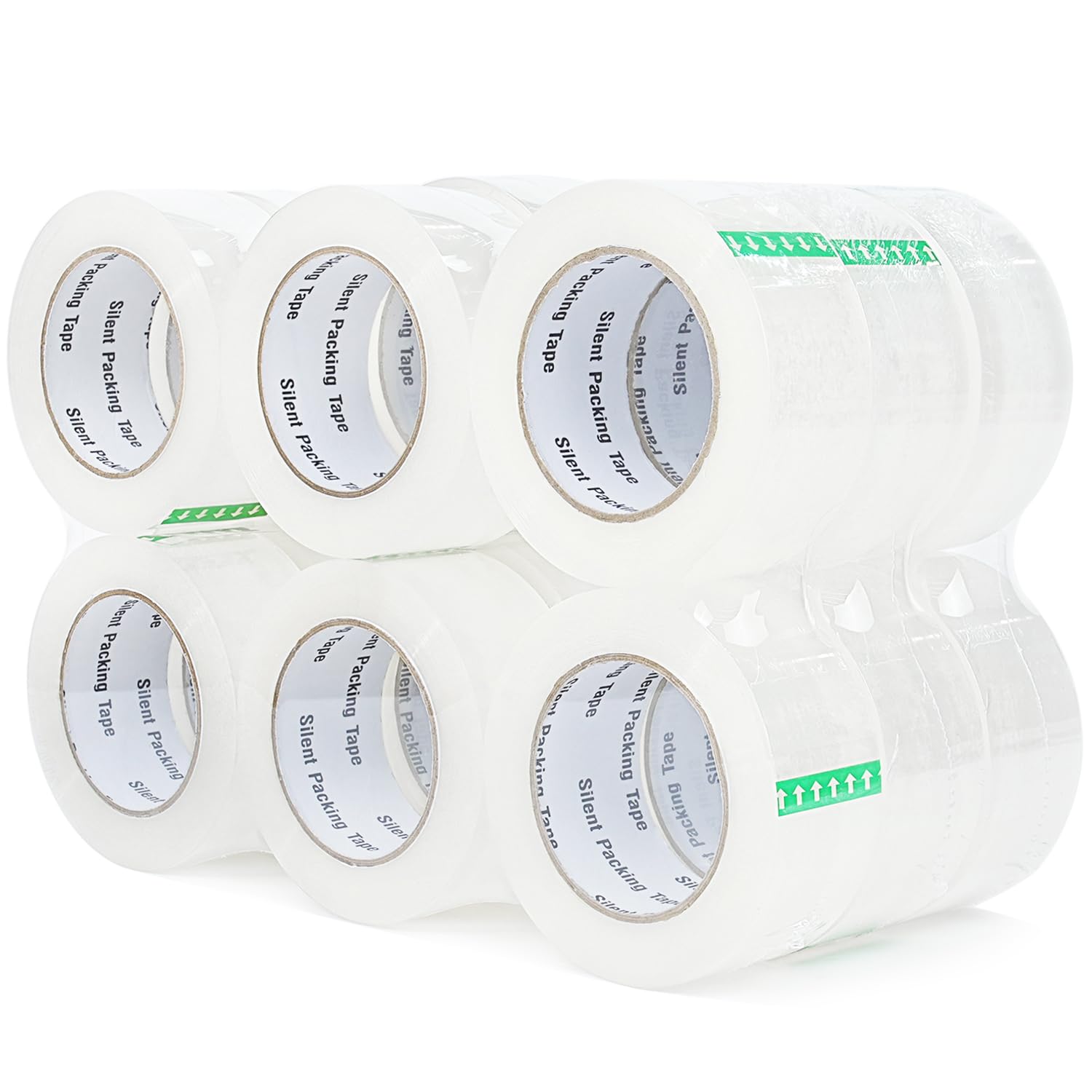 COSIMIXO No Noise Silent Packing Tape for Quiet Shipping Needs
