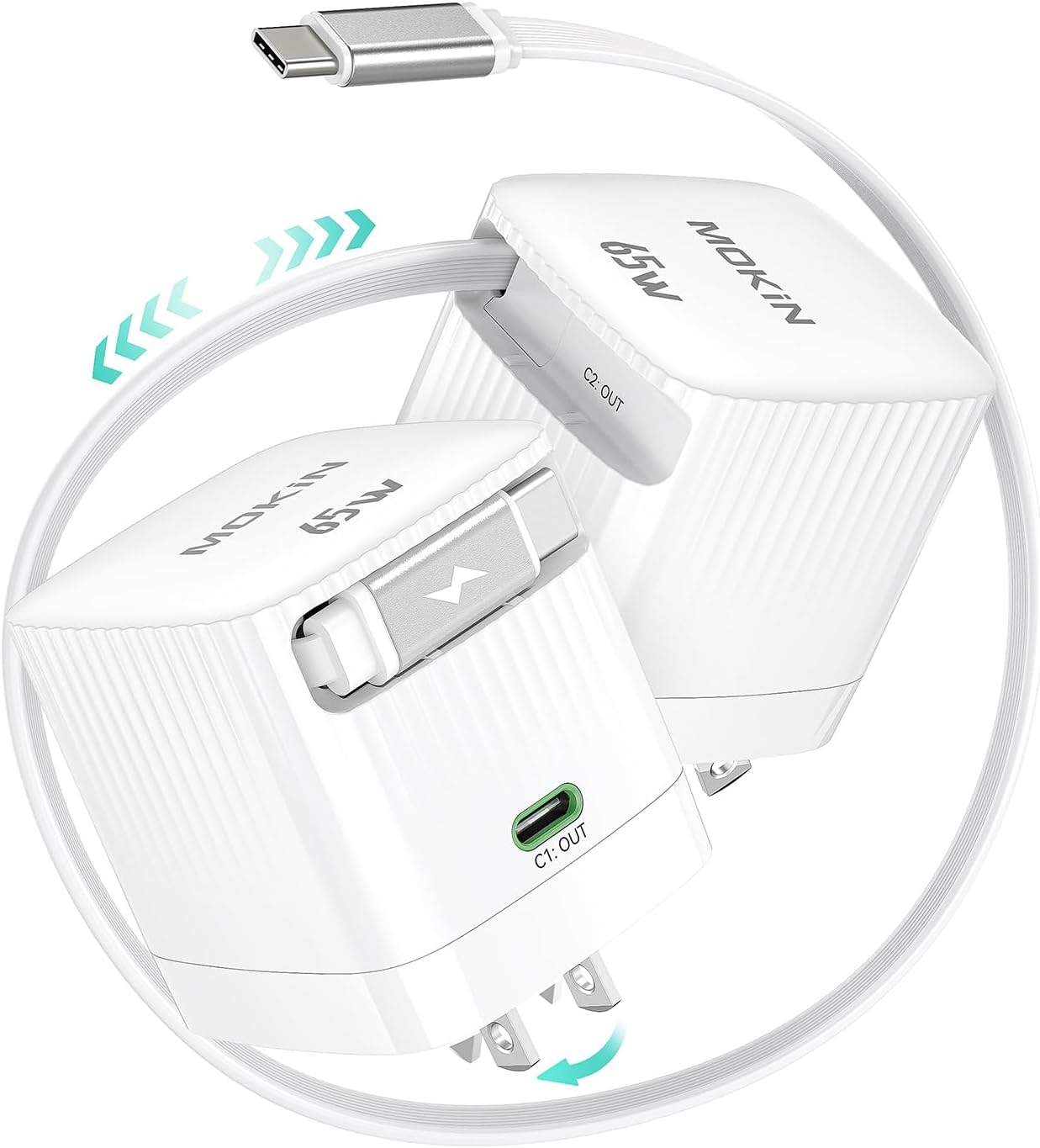 65W PD Fast Charger for Travel & Home