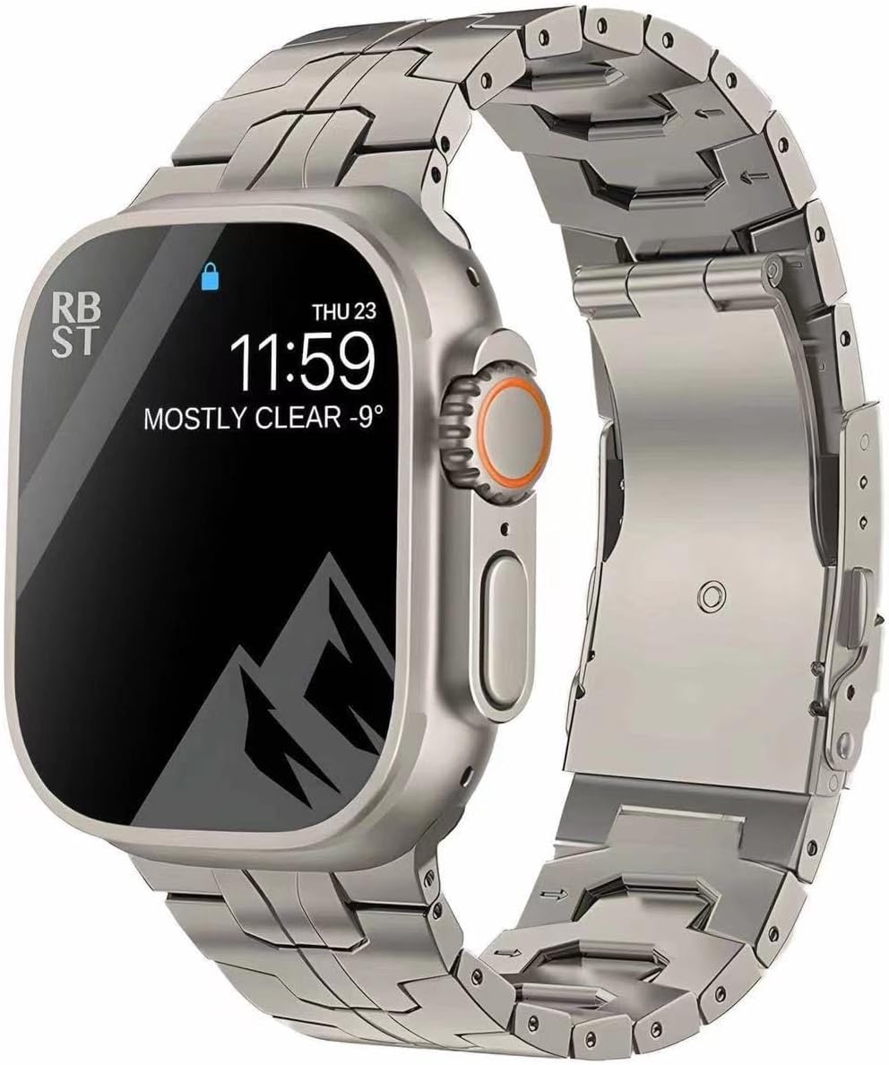 Titanium Band for Apple Watch 46mm Series 10 Ultra 2 & More
