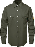 7oz FR Shirts for Men Welding Shirt Hi Vis Flame Resistant - Cotton