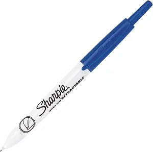 SHARPIE Retractable Permanent Markers, Ultra Fine Point, Blue