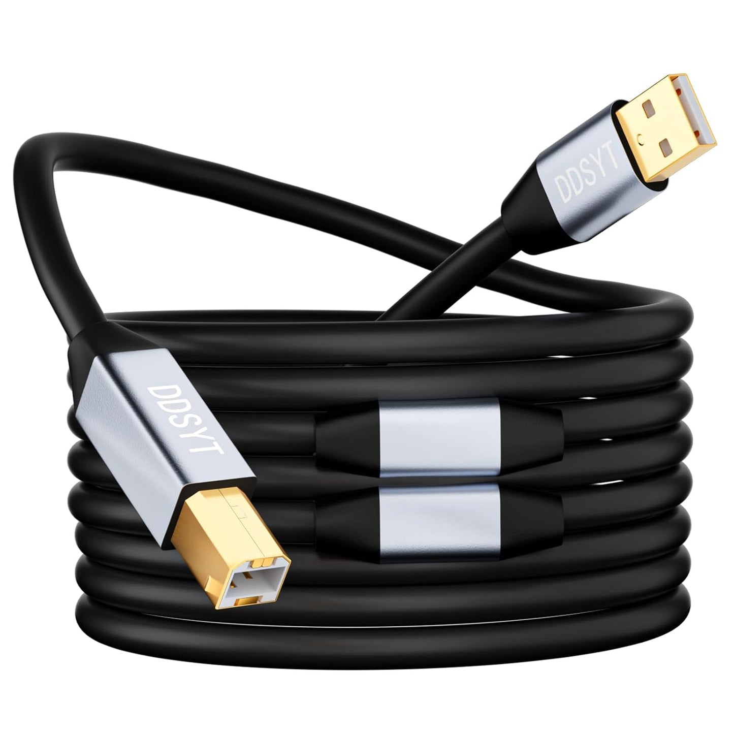 USB 2.0 Printer Cable 75ft with High Speed Transfer for Devices