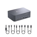 KVM Switch Dual Monitor for 2 Computers - 4K@60Hz, USB-C Charge