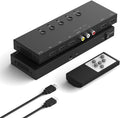 Y.D.F 3 HDMI + 1 RCA to 2 HDMI Converter Switcher - 4K 60Hz