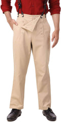 Steampunk Victorian Cosplay Pants Trousers - High Waist Style