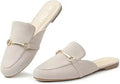 MUSSHOE Mules for Women Comfortable Slip-On Backless Loafers