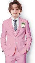 Boys Suit Formal Suits for Boy Slim Fit with Pink Contrast - Youth