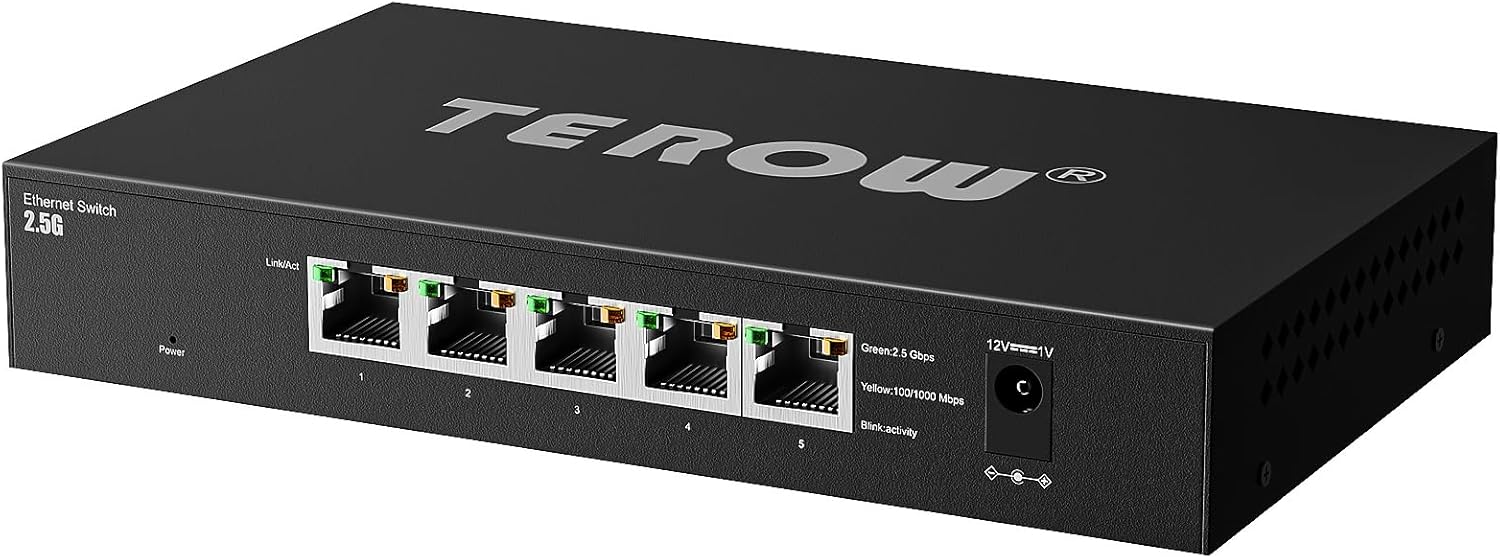 5 Port 2.5G Ethernet Switch for Fast Network Performance