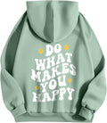 Cute Oversize Letter Print Hoodie by Friyur