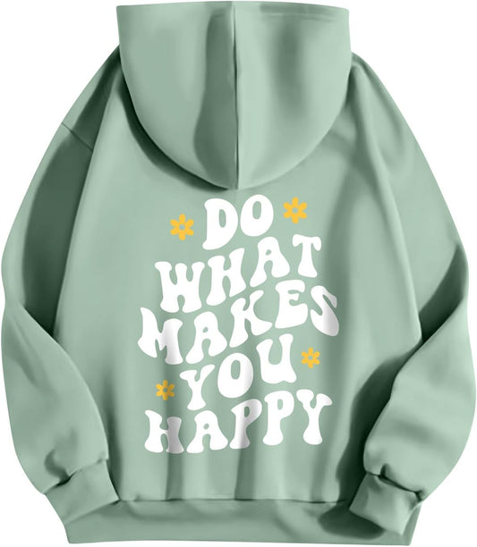 2025 Teen Girls Casual Graphic Hoodie