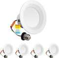 4 Inch LED Recessed Can Lights - 10W Retrofit with 5 Color Options