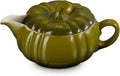 Le Creuset Stoneware Pumpkin Gravy Boat with Lid, 14 oz. - Seasonal