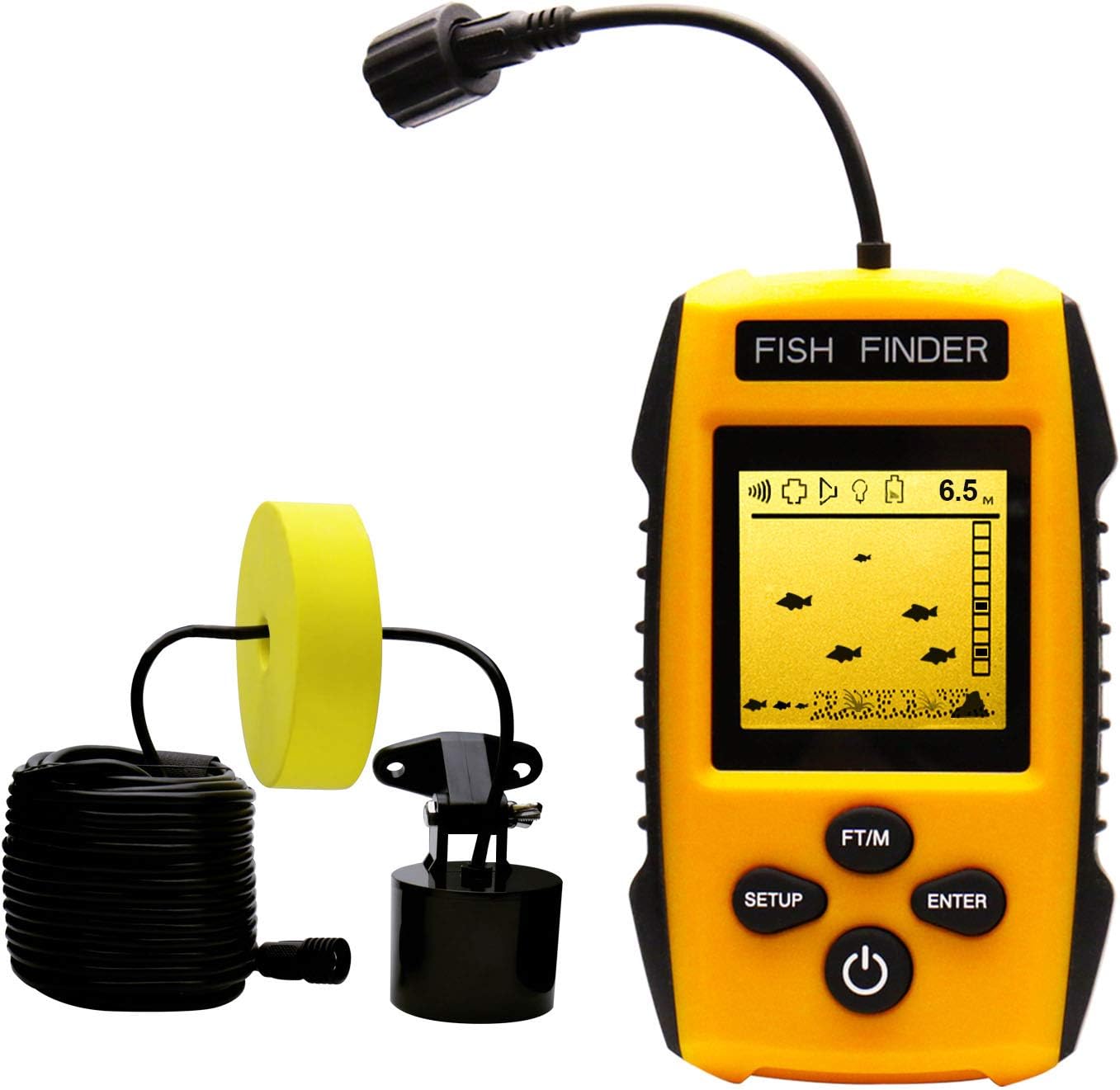 Handheld Fish Finder with Sonar for Kayak Fishing Adventures