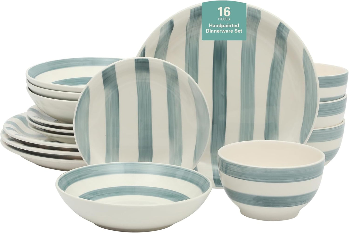 Gibson Home Kenwood Shores 16 Piece Dinnerware Set for 4
