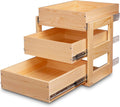 Pull Out Drawers For Cabinets 14in W x 21in D x 19in H - 3-Tier Soft