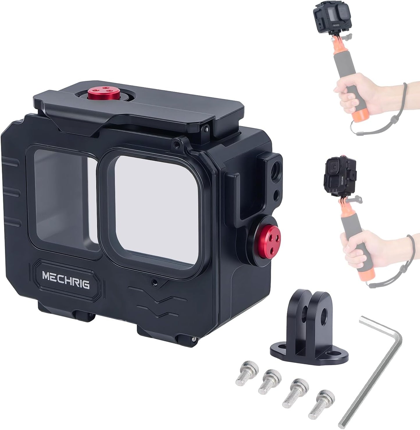 Aluminum Waterproof Case for GoPro HERO Series Action Cameras