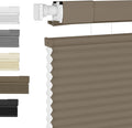 69 in x 56 in Brown Top Down Bottom Up Cordless Cellular Shades
