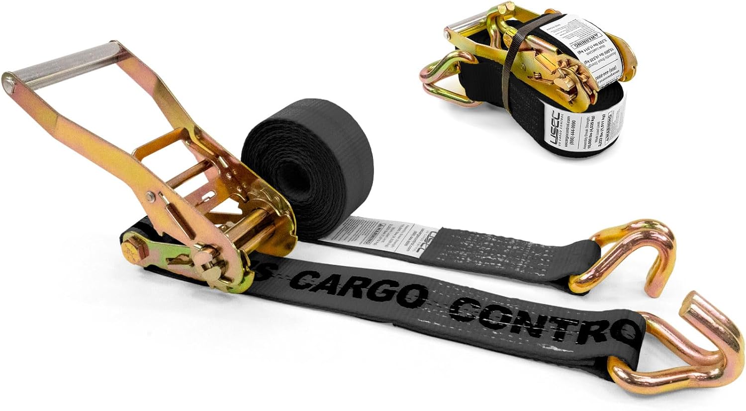 US Cargo Control Wire Hook Ratchet Straps for Heavy Loads