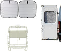 VanEssential Insulated Blackout Rear Door Window Covers for RAM