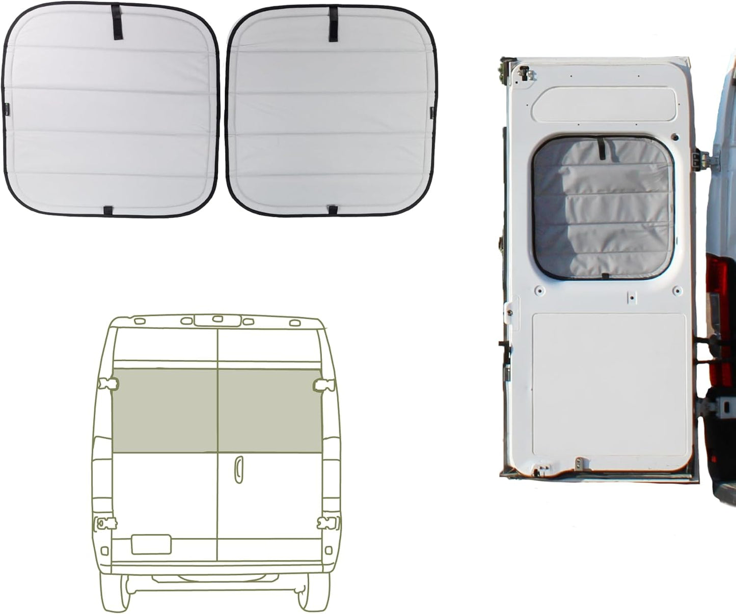 VanEssential Insulated Blackout Covers for RAM Promaster Vans