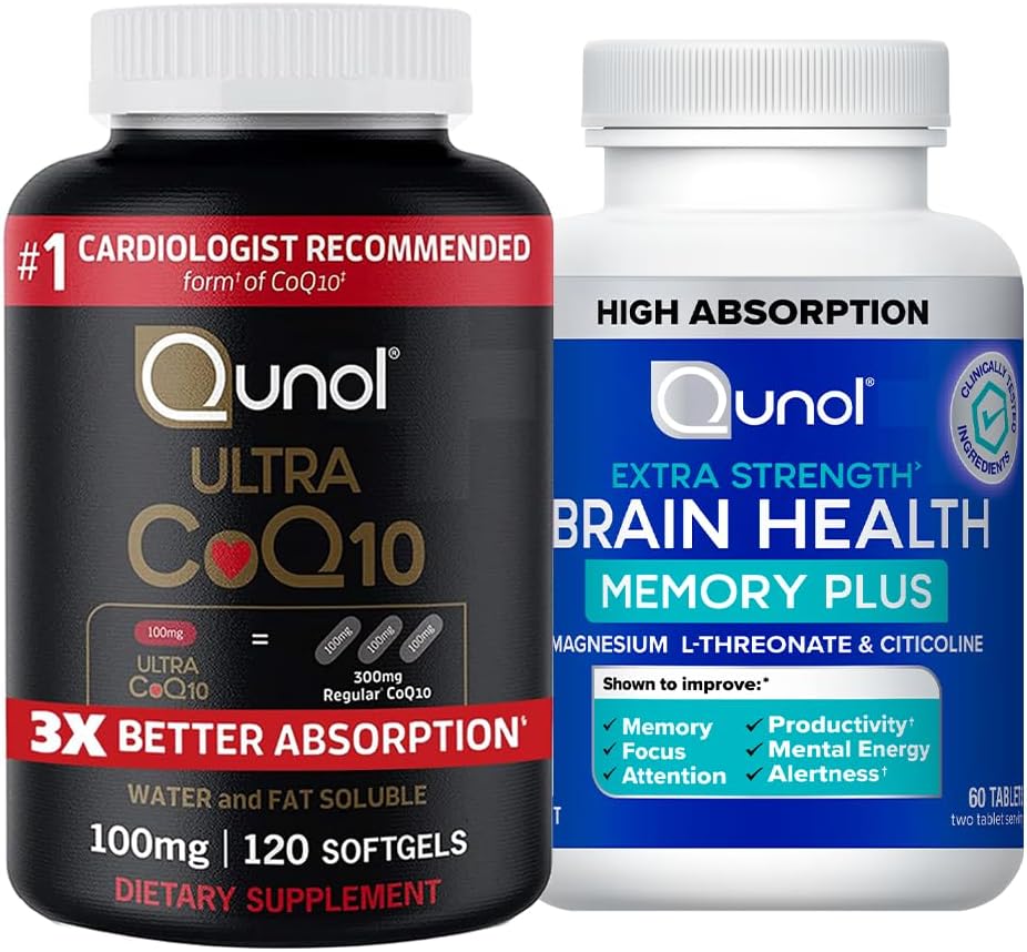 Qunol CoQ10 & Brain Health for Enhanced Memory and Focus