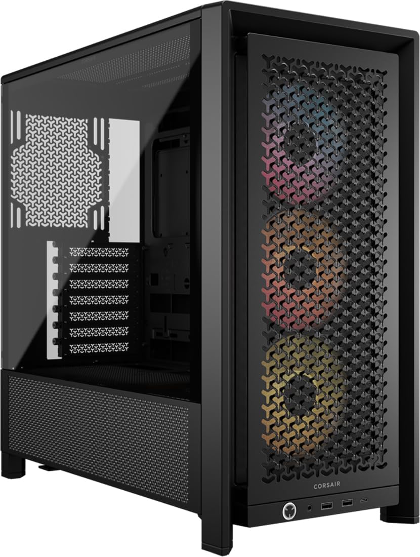 CORSAIR 4000D RS ARGB Mid-Tower Case with High Airflow Design