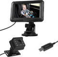 Shkalacar Baby Car Camera 4.3in HD Night Vision Mirror - Clear Rear