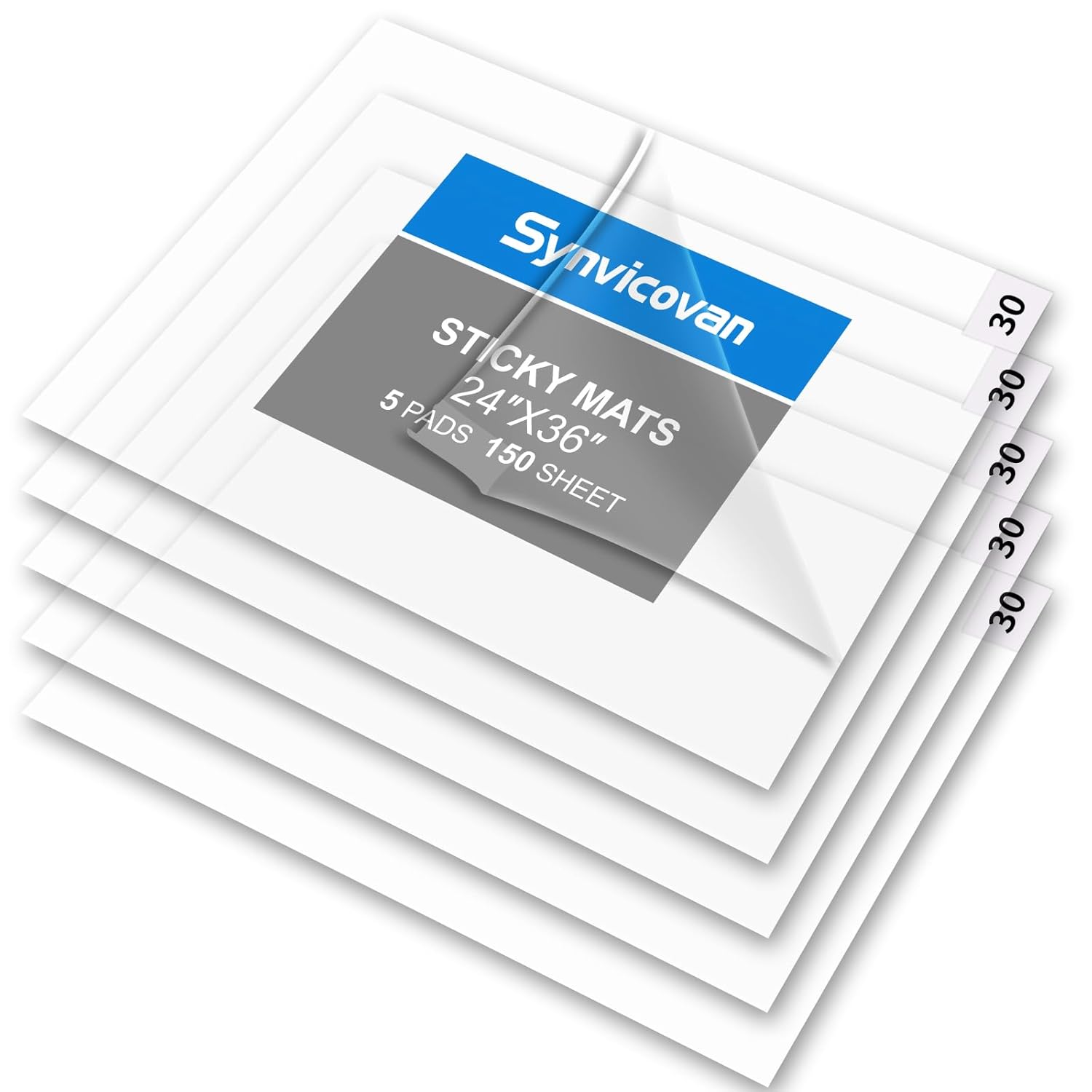 24 x 36 Transparent Sticky Mat for Cleanroom and Home Use