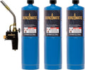 Bernzomatic Trigger Start Torch TS 8000 with 3 Propane Cylinders