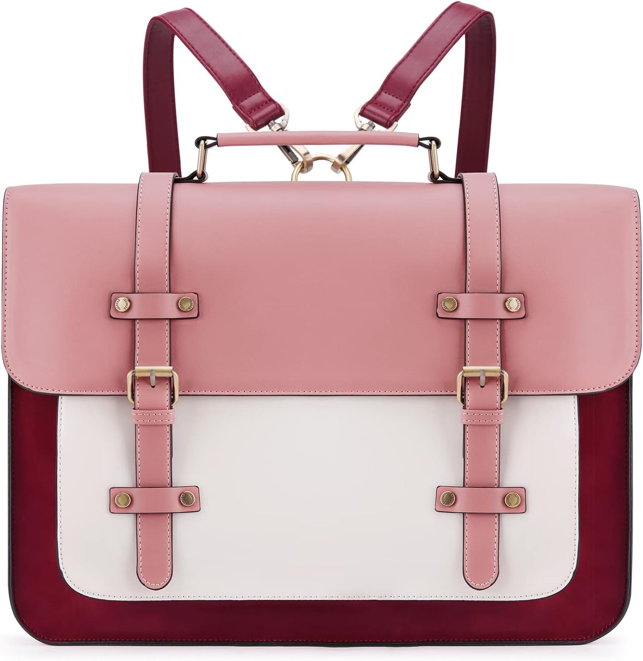 ECOSUSI Laptop Bag for Women - Stylish Vegan Leather Briefcase
