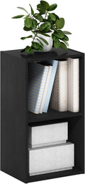 Furinno Luder 2-Tier Cube Bookcase - Compact Open Storage