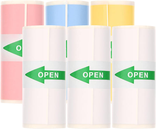 Mafiti X6 Printer Paper Rolls - 6 Self-Adhesive Rolls for Colorful & Crisp Prints!