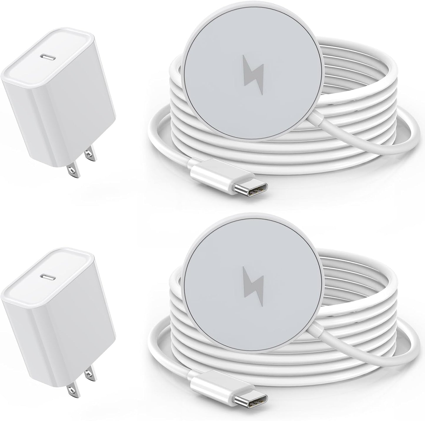 Fast Charging Magnetic Wireless Charger Set for iPhone - 15W Speed!