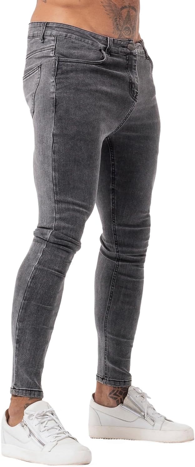 GINGTTO Men's Skinny Jeans for a Confident Fashion Statement