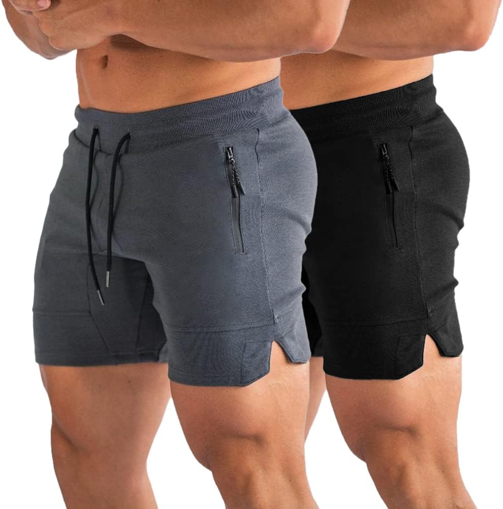 PIDOGYM Men's 5in Gym Workout Shorts for Running and Training