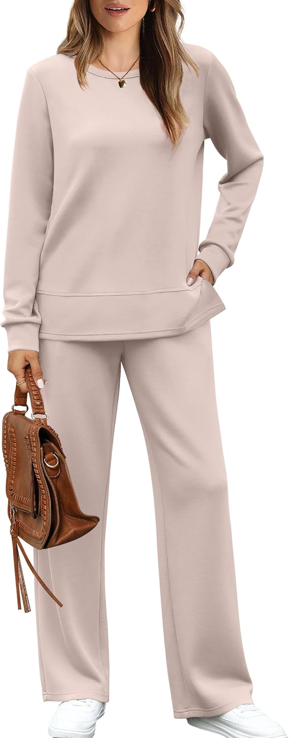 WIHOLL Women's 2 Piece Lounge Sets for Cozy Casual Style