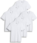 Men's Classic V-Neck Undershirt 6-Pack - Soft 100% Cotton Relaxed Fit