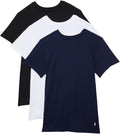 POLO Slim Fit Wicking Crew Undershirts 3-Pack - Moisture Control Men's
