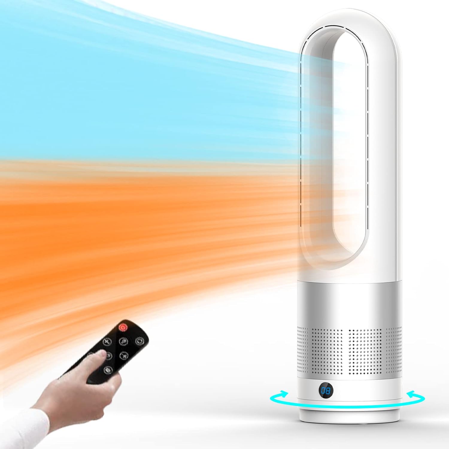 3-in-1 Bladeless Tower Fan & Heater Combo: Versatile & Efficient