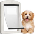 Dog Door for Large Dogs and Pets with Sliding Lock Panel