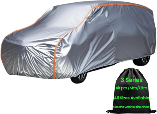 Durable Bright Silver Four Seasons Mini Van Cover Waterproof