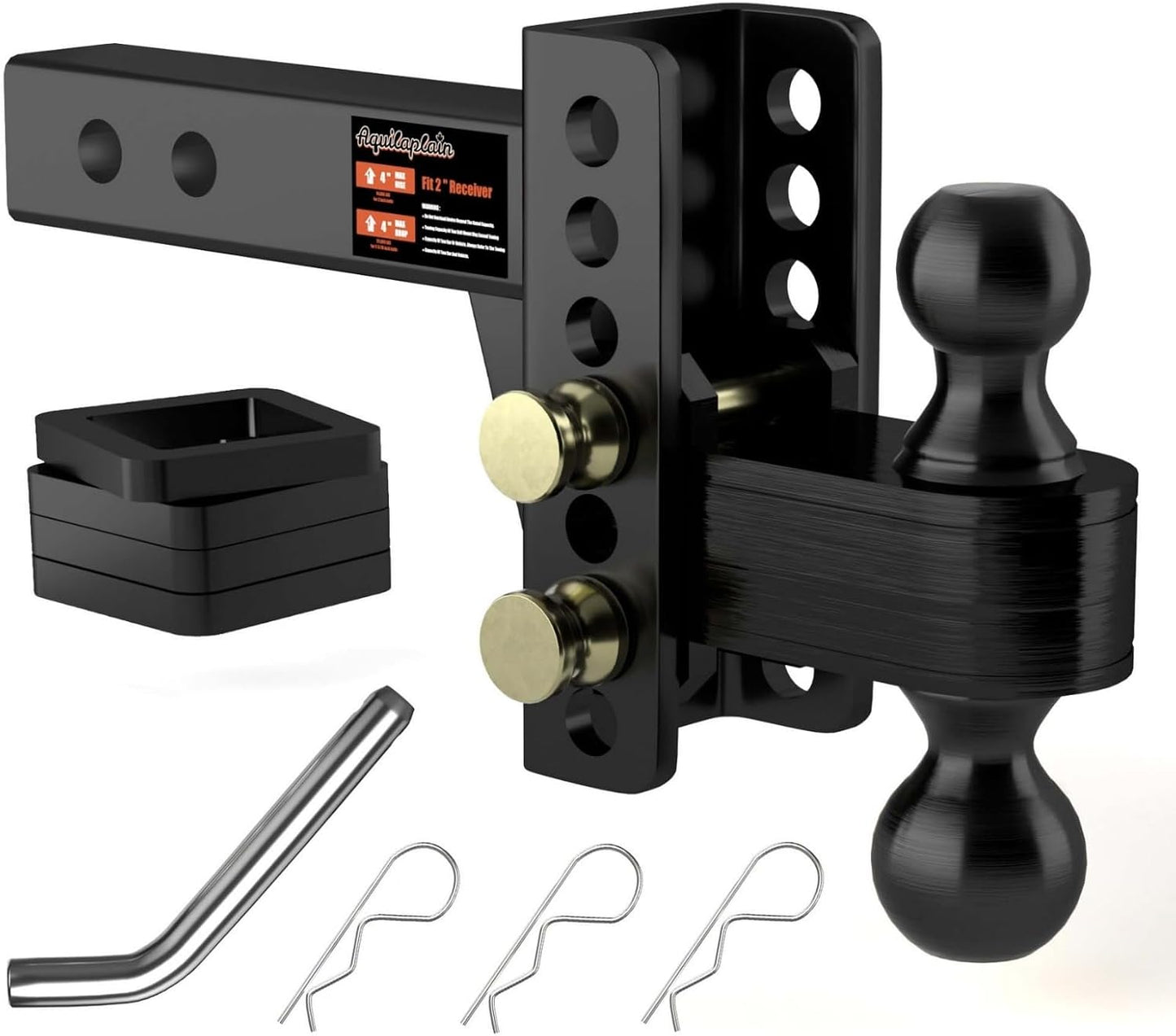 2in Adjustable Trailer Hitch for Heavy Duty Towing Needs