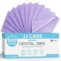 Dental Bibs Pack of 500 - 13in x 18in Purple Disposable Bibs