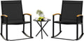Shintenchi Outdoor Rocking Bistro Set - Relax in Style