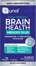 Qunol Brain Health Memory Plus for Enhanced Focus and Clarity